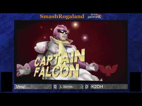 Rogasmash #26 - Vesp (Captain Falcon) vs K2DH (Lucario) - Loser Semis