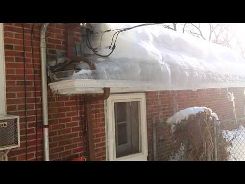 Holy ice dams the lims house in newton ma