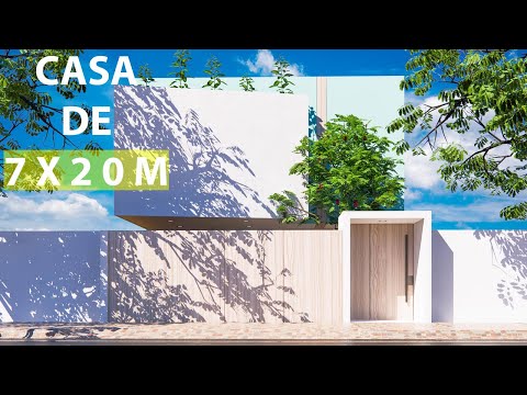 CASA MINIMALISTA EN TERRENO DE 7X20m │ HOUSE TOUR MINIMALIST