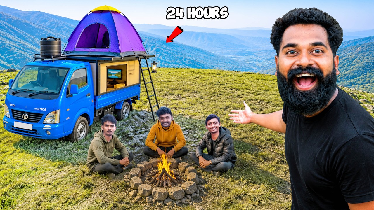 Mountain Camping in Our Tata Ace Camper Van | M4 Tech |