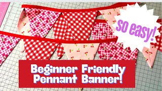 CRAFT FAIR SERIES 2024|BEGINNER FRIENDLY PENNANT BANNERS! SO EASY!!!