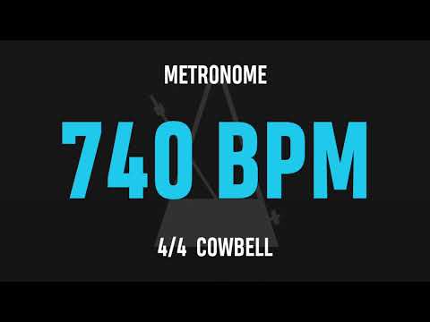 740 BPM 4/4 - Best Metronome (Cowbell)