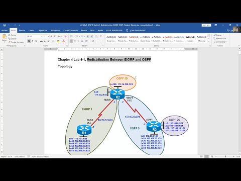 CCNPv7 ROUTE - Chapter 4 Lab 4-1 Redistribution Between EIGRP and OSPF