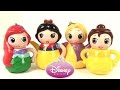 Disney Princess Q Tea Set Tea Party Belle Ariel Rapunzel Snow White