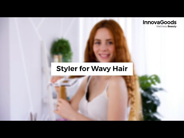 Lisseur à cheveux ondulés en céramique InnovaGoods Wavio 55W video