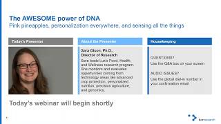 Lux Research: The Awesome Power of DNA Webinar