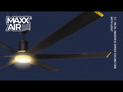 Maxx Air ICF1030 Series - Installation - 72 - 96 In. Indoor 6-Speed Ceiling Fan with Light