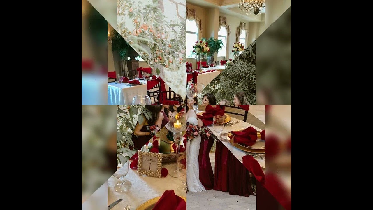 Theme Marriage couleur Bordeaux