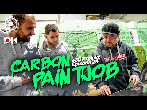 E30 M3 Carbon fiber paint job | KR colour experts | The project | Episode 24 | DrehMoment