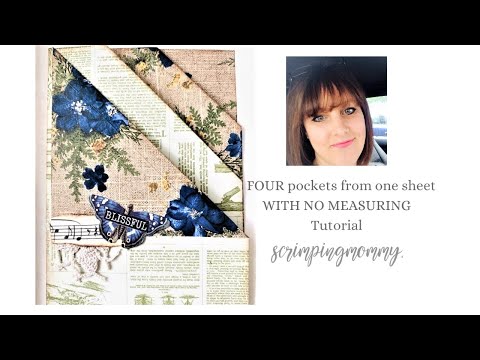 Four pockets from one sheet NO MEASURING
