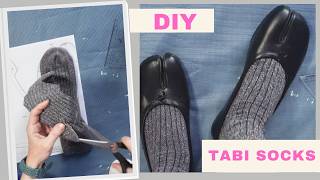 DIY TABI socks🧦✂️| Transformă șosete normale în șosete Tabi (Simplu & Rapid) ✨