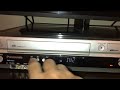 Demonstration On My Panasonic VCR DVD Combo On My Sword In The Stone 1987 VHS Version 2