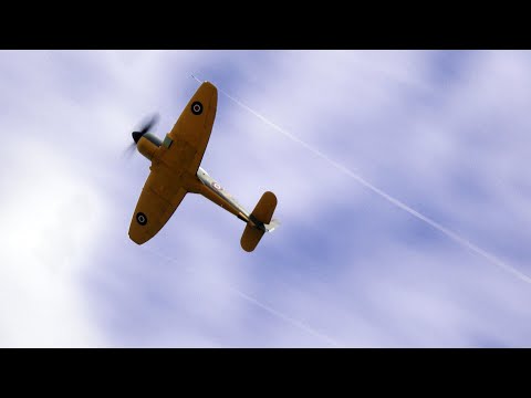 Nice Sounding Hawker Fury Bristol Centaurus Engine at Eastbourne Airshow