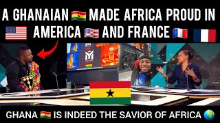 A Ghanaian🇬🇭 Made Africa Proud In America🇺🇸 & France🇫🇷 👉🏾 Ghana🇬🇭 Is Indeed The Savior Of Africa 🌍