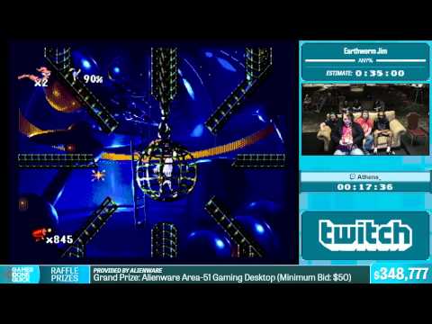 Earthworm Jim by Athens_ in 32:55 - Summer Games Done Quick 2015 - Part 74