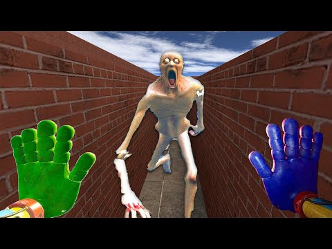 SCP-096 ARE HUNTING ME IN A BIG MAZE | Garry's Mod