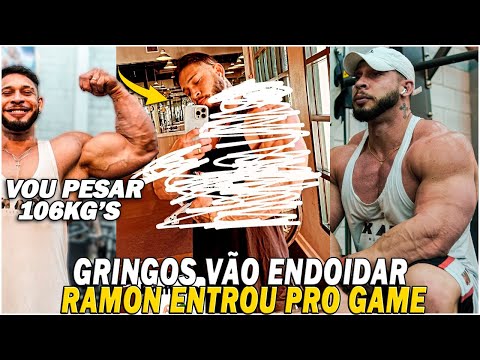 ❌RAMON MOSTRA SHAPE E TROLA TODO OS GRINGOS E NOVA ESTRATEGIA PARA PESAR 106KG'S