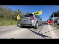 Rally Sprint Balchik 2023 Audi S3 Amateur Rally Run Off The Line Rear View