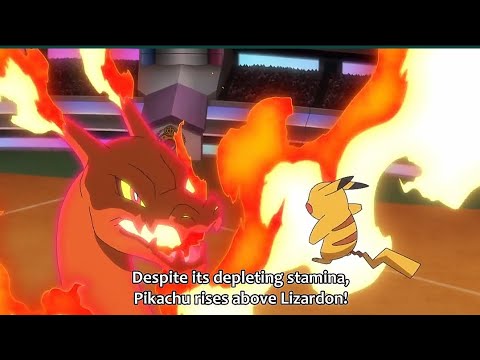 PIKACHU vs CHARIZARD Get Intense | ASH VS LEON | EPISODE 131