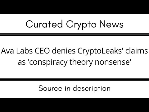 Ava Labs CEO denies CryptoLeaks' claims as 'conspiracy theory nonsense'