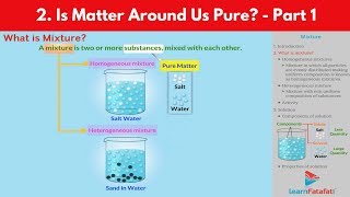 Matter Around Us Pure Class 9 Science - Mixture