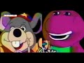 CHUCK E CHEESE PLUSH AND BARNEY