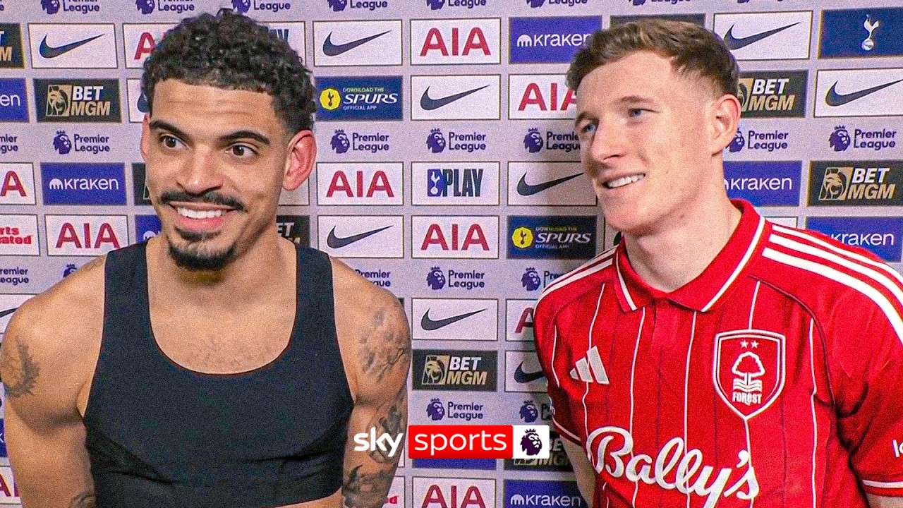 Morgan Gibbs-White and Elliot Anderson REACT to Forest's huge win over Spurs 👊