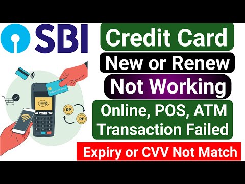 SBI Credit Card Not Working Problem Fix | Online, POS, ATM Transaction Failed | Expiry & CVV Problem