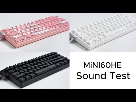 AULA MINI 60 HE Sound Test.Compact tri-mode magnrtic switches #fyp #keyboard