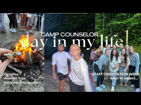 Day in my life working at an American summer camp | Camp Counselor Orientation Week