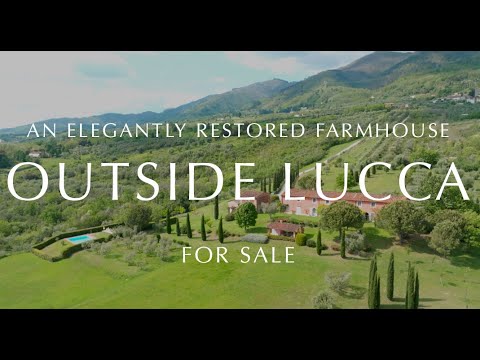 AN ELEGANTLY RESTORED FARMHOUSE OUTSIDE LUCCA