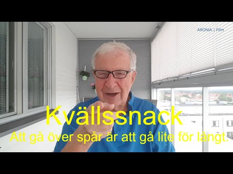 2021-06-21 KVÄLLSSNACK - Att gå över spår är att gå lite för långt.