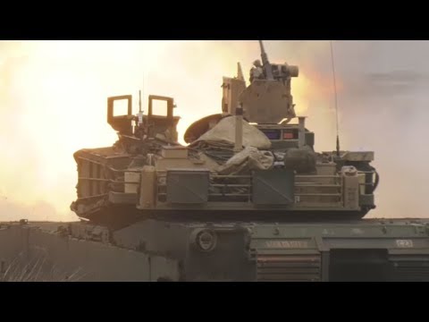 M1A2 Abrams TANK CREWS conduct LOUD LIVE FIRE during exercise 'Danube Fury' in ROMANIA!