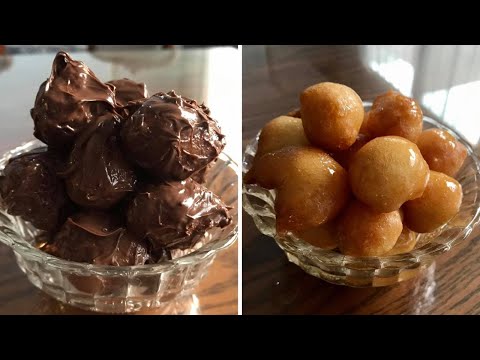 طريقة عمل الزلابية (لقمة القاضي) بالنوتيلا وبالشربات