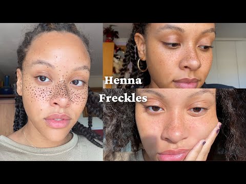 how to achieve perfect henna freckles every time
