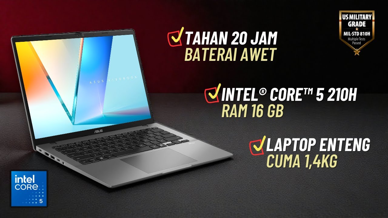 Laptop Kerja dan Pelajar Terbaik 2025! Review ASUS Vivobook S14 (S3407VA)