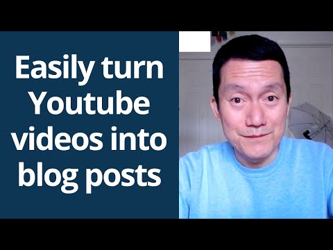 🤖😲 Turn a Youtube video into a Blog Post quickly with ChatGPT -- authentic speaking style intact...