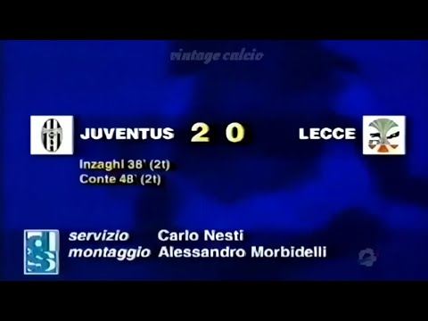 Juventus-Lecce 2:0, 1997/98 - Domenica Sportiva (Filippo Inzaghi's first goal for Juventus)