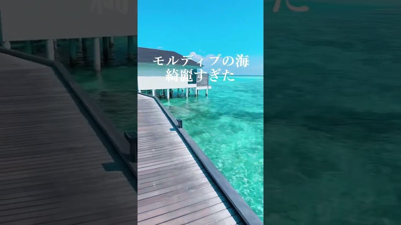 『この景色を見たら人生観変わる』 #モルディブ #美しい #目覚め #海外移住 #水上コテージ