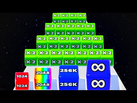 Jelly Run 2048 vs Man Runner 2048 - Satisfying ASMR Gameplay (Noob vs Pro vs Hacker)