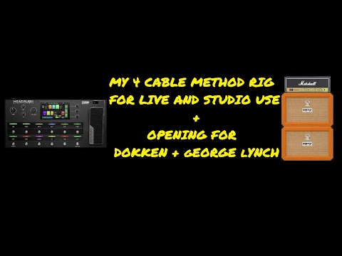 Headrush Pedalboard 4 Cable Method with JCM2000 + Opening For Dokken + George Lynch