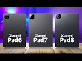 Xiaomi Pad 8 VS Xiaomi Pad 7 VS Xiaomi Pad 6