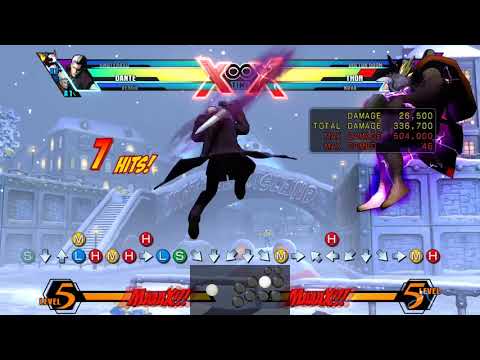 UMVC3 Day 1 Basic Vergil and Hard Dante Combos