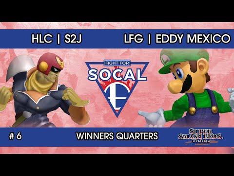 Fight For SoCal 6 - HLC | S2J (Falcon) VS LFG | Eddy Mexico (Luigi) - SSBM - Winners Quarters