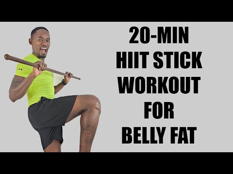 Learn 20 Minute HIIT STICK WORKOUT for Losing Belly Fat Fast Mind Luster
