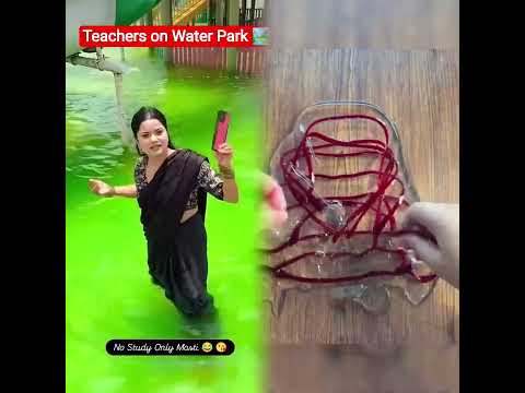 Teachers on Water Park🏞️ #ytshorts #comedy #funny #waterpark #trending #explore