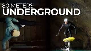 World Deepest eFoil Ride 80m Underground