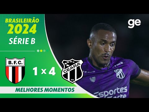Gols e lances de Botafogo-SP x Ceará