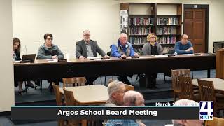 Argos School Board Meeting 3-18-19
