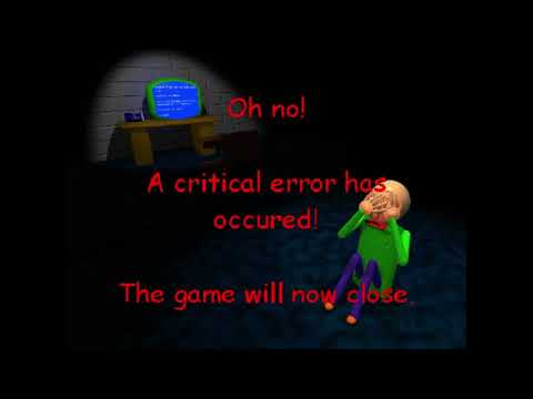 Baldi's Basics Classic Remastered - Secret Error Death Screen 1